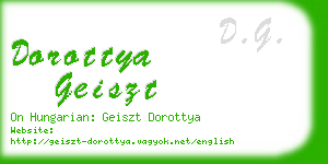 dorottya geiszt business card